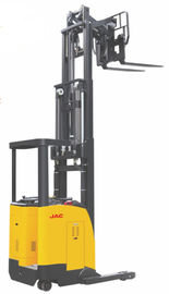 Çin Dar Koridor Çatal Reach Truck Forklift 1.5 Ton Kapasiteli Oturmalı Tip Tek Makas Tedarikçi