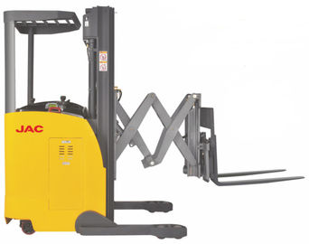 Çin Elektrikli Makaslı Reach Truck Forklift Çift Makaslı 1.5 Ton Yük Kapasitesi Tedarikçi