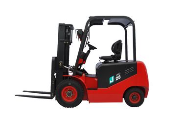 Çin AC Sürücü Akülü Forklift, 4 Tekerlekli Elektrikli Forklift 2,5 Ton Kaldırma Kapasitesi Tedarikçi