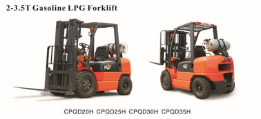 Çin 3m - 6m Kaldırma Yüksekliği Benzinli / Lpg Forklift Yük Kapasitesi 3 Ton Kolay Kullanım şirket