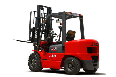 3 Tonluk JAC Dizel Forklift Yüksekliği 3M - 6M Isuzu Motor Kırmızı Renk